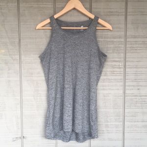 Grey Hi Lo Workout Tank